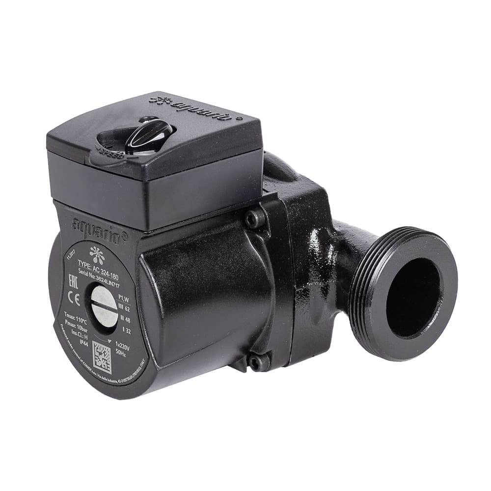Циркуляционный насос AQUARIO AC 324-180 ( Hmax напор-4м, Qmax расход-40л/м, P1мощность-65Вт/ч) (5324)
