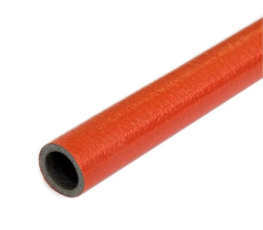 Трубка с полимерным покрытием красного цвета ENERGOFLEX SUPER PROTECT К 18/6-2, L=2м (400м.п./уп)