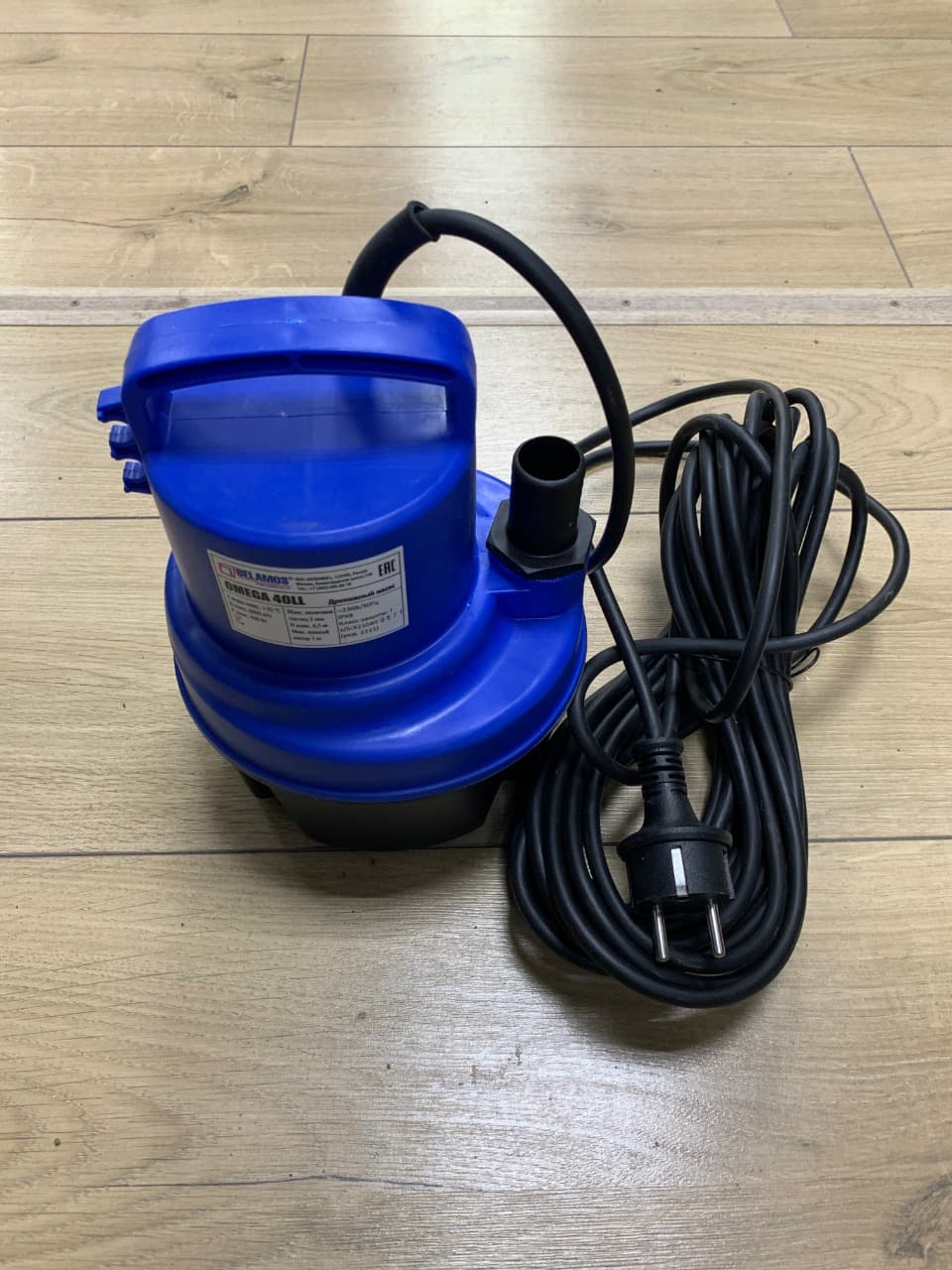Насос дренажный Omega 40 LL (Про-ть 100 л.мин, h=6.5м, выход 3/4", каб 10м)