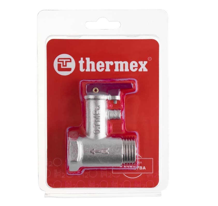 Клапан предохранительный THERMEX 1/2", 7 бар, с ручкой (блистер)