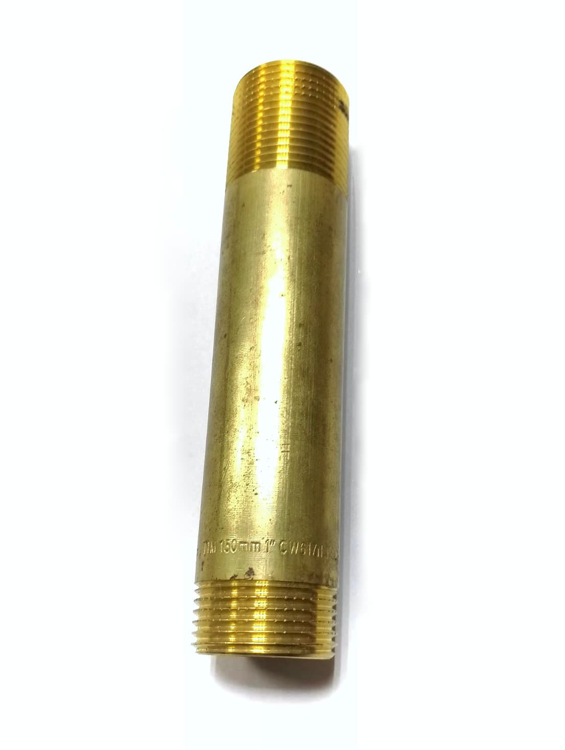 Сгон латунный 1" НН - 150 мм