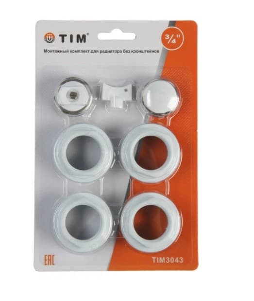 Комплект монтажный для радиаторов без кронштейнов  3/4", 7 предметов (TIM)