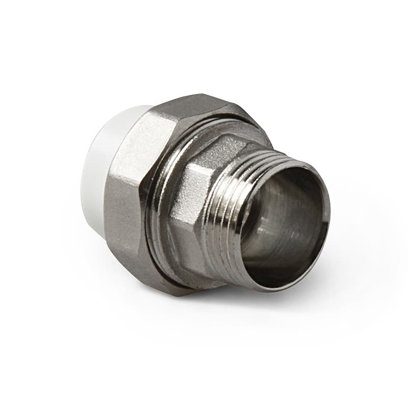 PP-R Муфта комбинированная разъемная (американка) НР Белая 40-1.1/2"