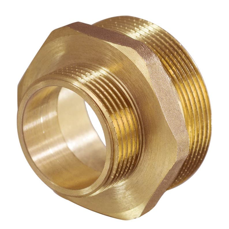 Ниппель переходный латунный 1/2" х 1 1/2" НН
