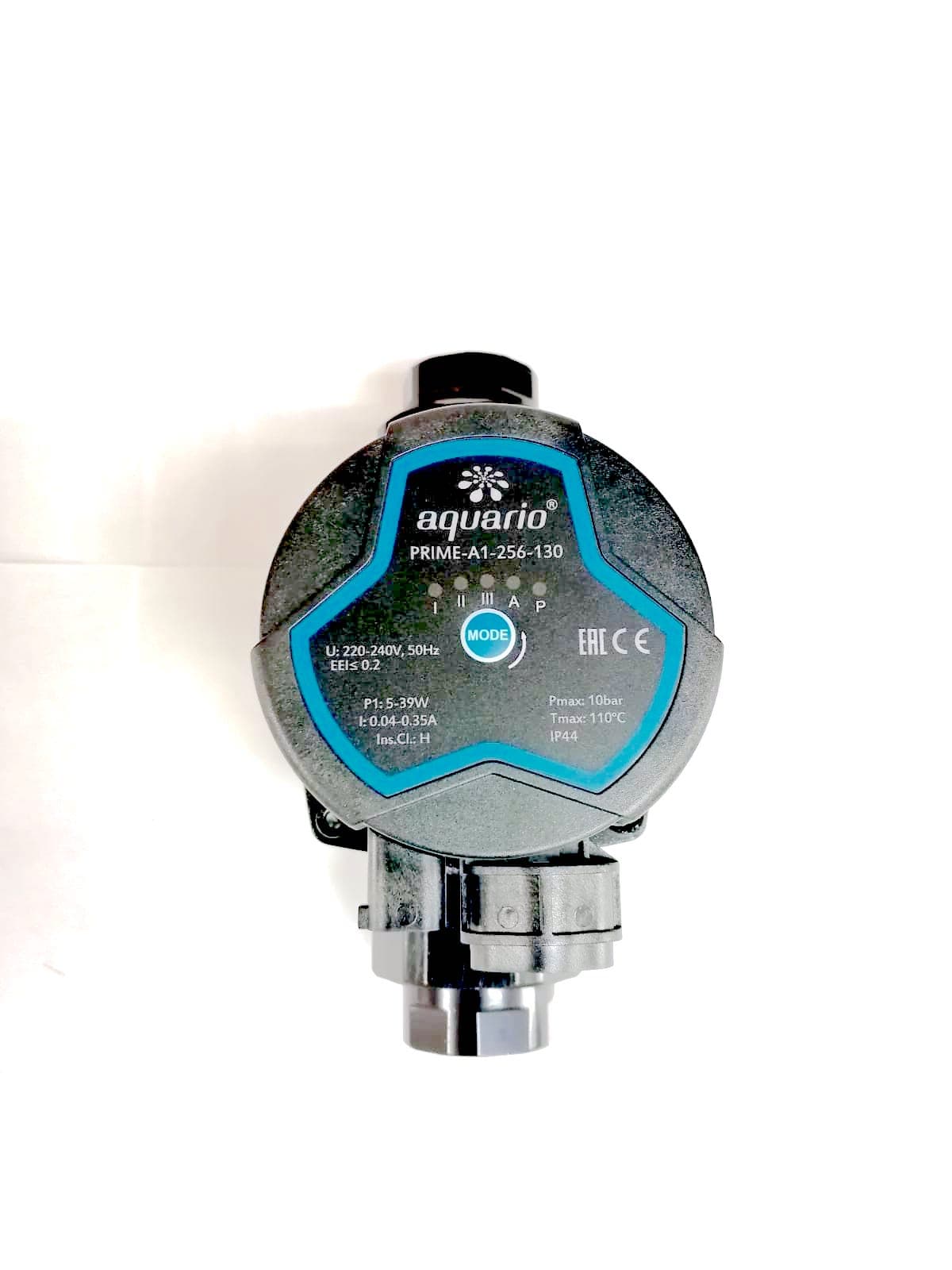 Циркуляционный насос AQUARIO PRIME-A1-256-130 ( Hmax напор-6м, Qmax расход-62л/м, P1мощность-39Вт/ч)(5106)