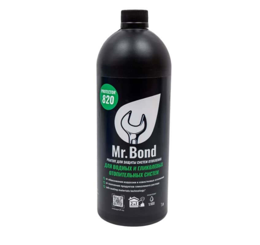 Ингибитор коррозии для защиты систем отопления Mr.Bond Protector 820, 1л