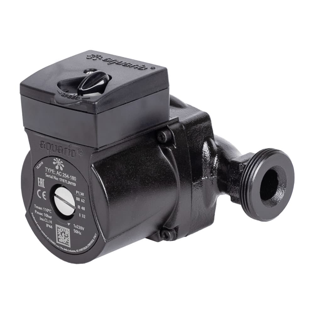 Циркуляционный насос AQUARIO AC 254-180 ( Hmax напор-4м, Qmax расход-40л/м, P1мощность-65Вт/ч) (5354)