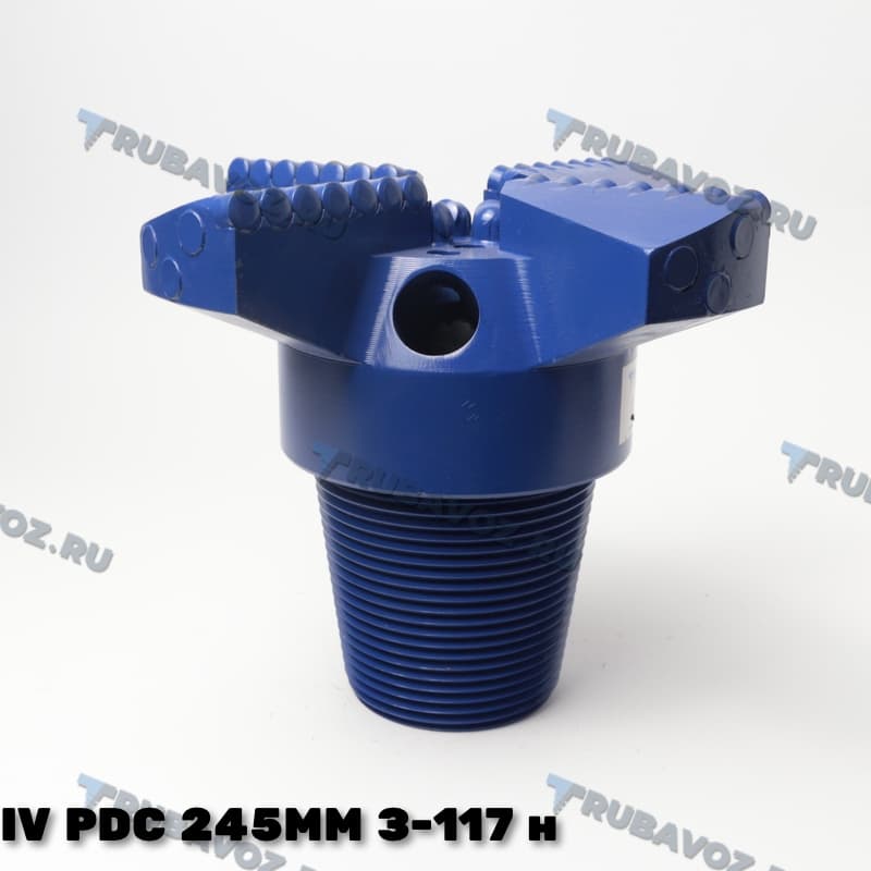 IV PDC 245мм, плоское, 4 лопасти, резьба З-117