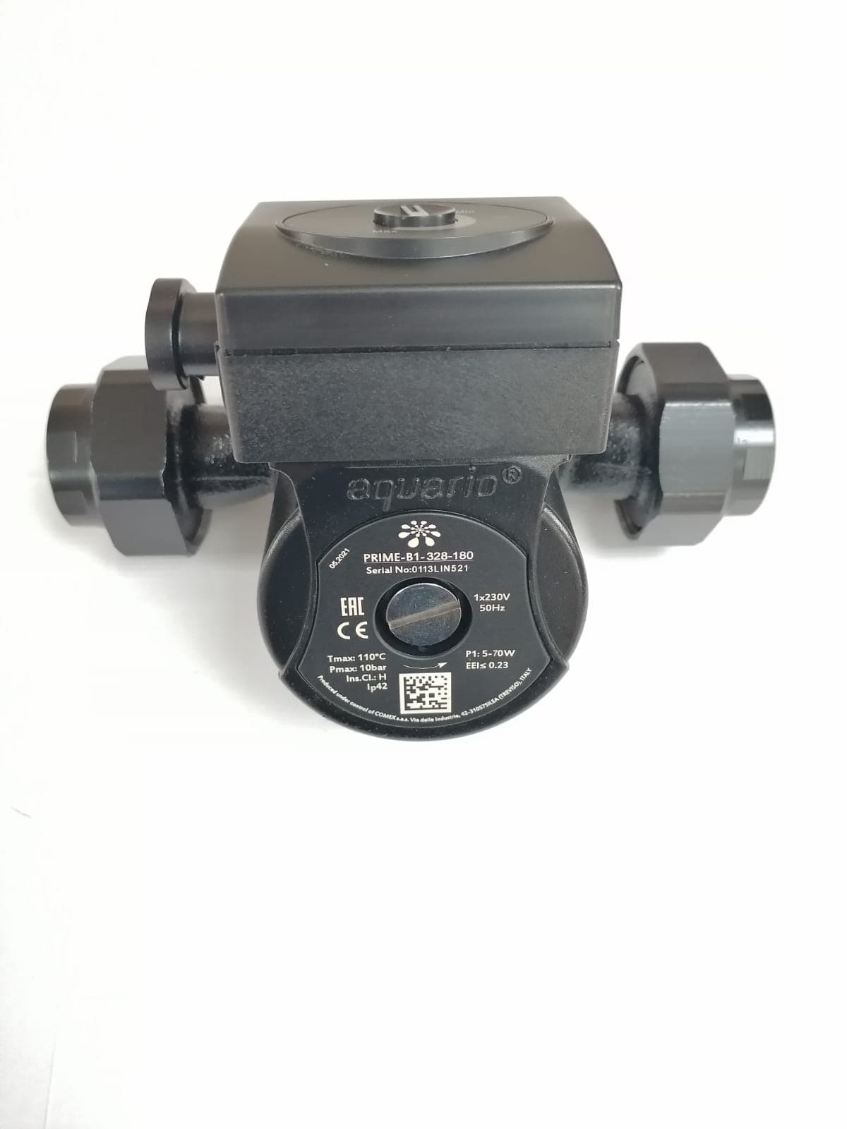 Циркуляционный насос AQUARIO PRIME-В1-328-180 ( Hmax напор-8м, Qmax расход-88л/м, P1мощность-70Вт/ч)(5038)