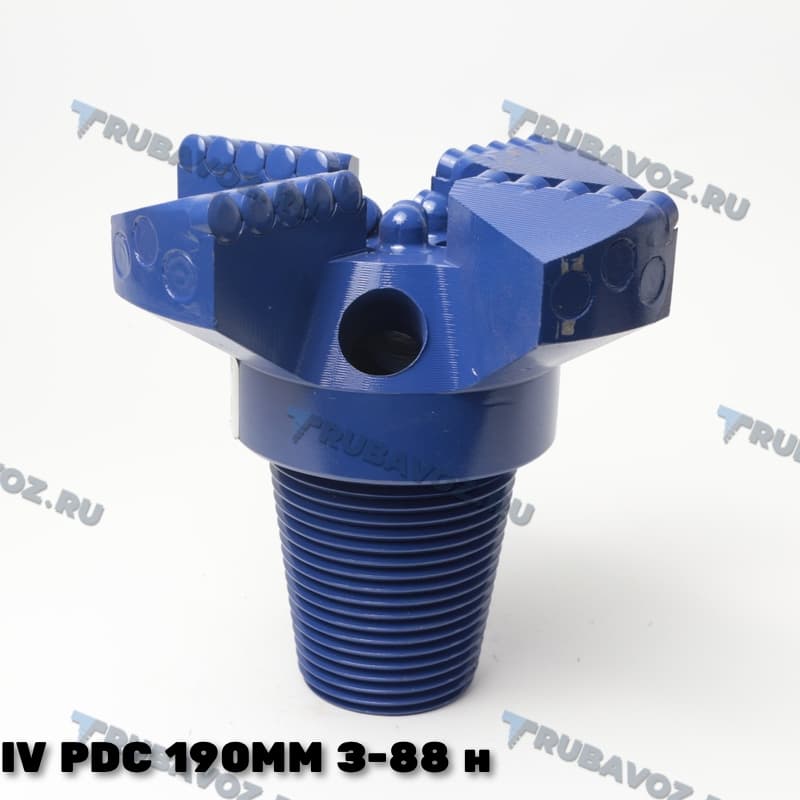 IV PDC 190мм, плоское, 4 лопасти, резьба З-88 нар-я