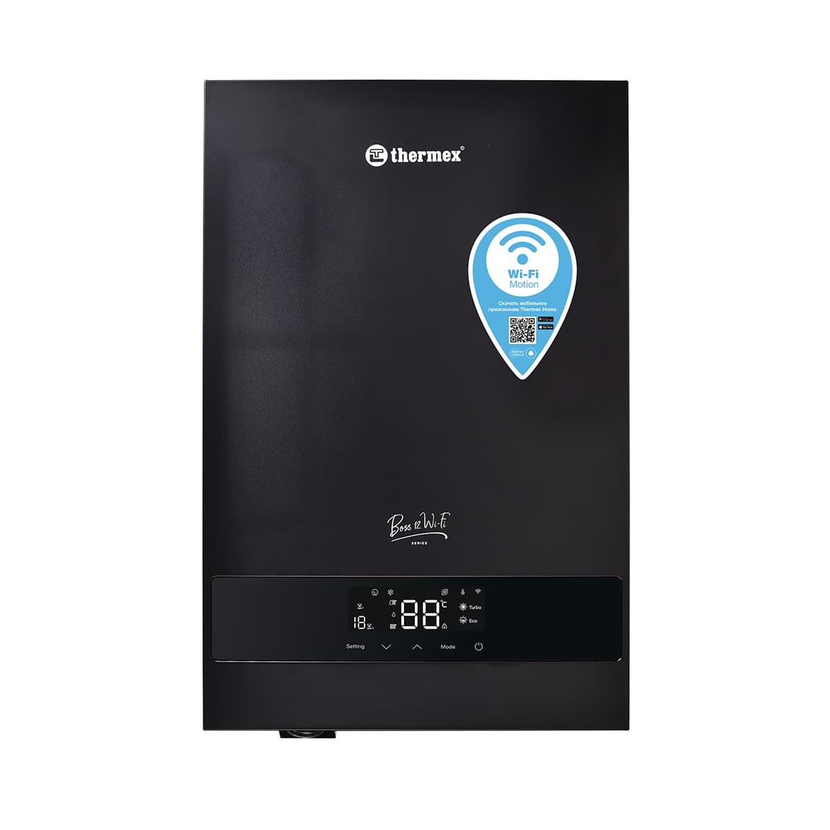 Электрический котел THERMEX Boss 12 Wi-Fi (Black) (одноконтурный)