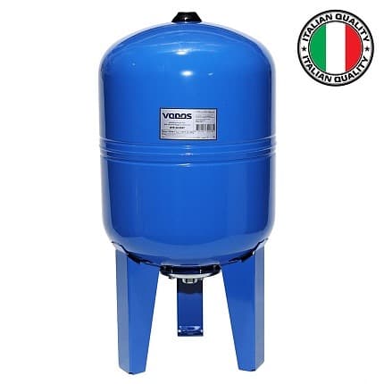 Гидроаккумулятор VODOS WTR 50 VERT (50 литров, 10bar, G1", +99°C,  мембрана EPDM SE.FA Italy)