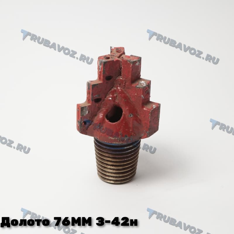 Долото ёлочка 76мм, резьба З-42 нар-я