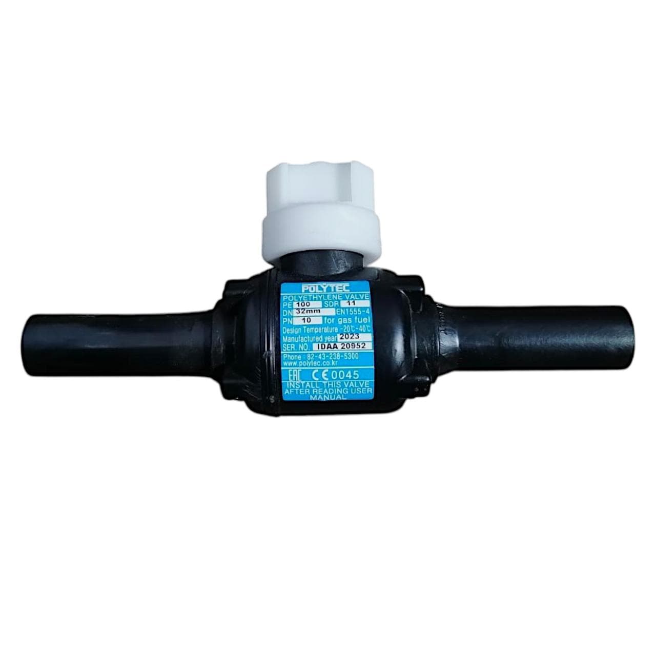 Шаровой кран 32 ПЭ100 SDR11 Polytec