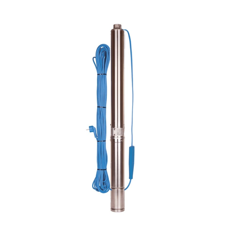 Скважинный насос AQUARIO ASP1E-27-75 ( Кабель 15м, Hmax напор-30м, Qmax расход-50л/м)