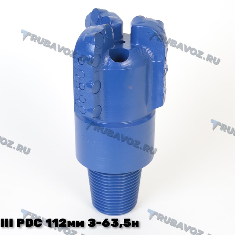 III PDC 112мм(1613), сферическое 3 лопасти, резьба З-63,5