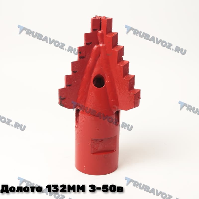 Долото елочка 132мм, резьба З-50 внутр