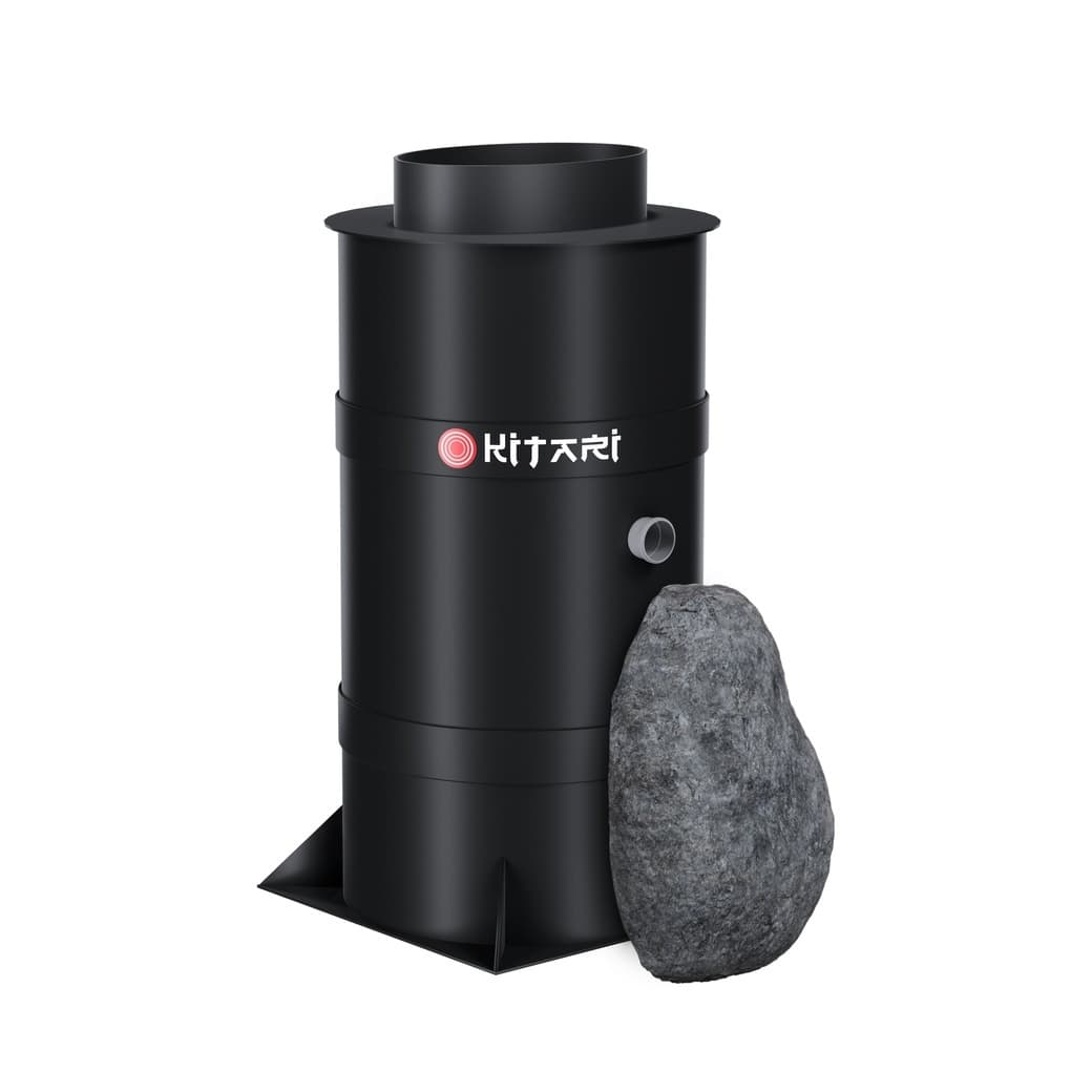 СБО Kitari Black 5 (Габариты 1000/2150, зал-й сброс 300 л, про-ть 1000л/сут, глубина под-й трубы до 80 см)