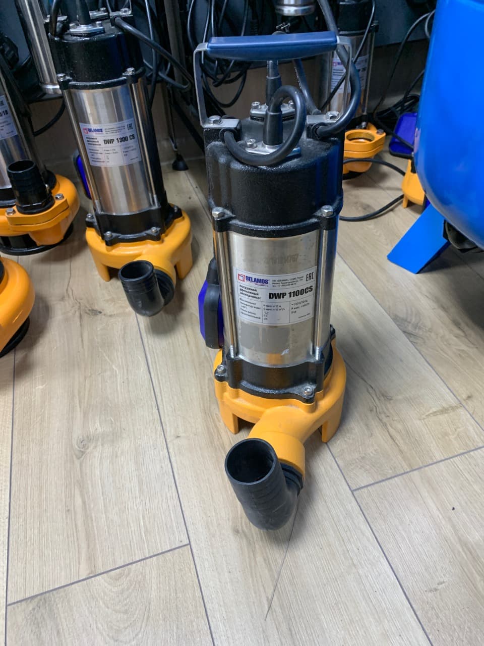 Насос дренажный Belamos DWP 1100 CS /Сер (Про-ть 15м3/час, h=12м, выход 2", каб 10м, нож)