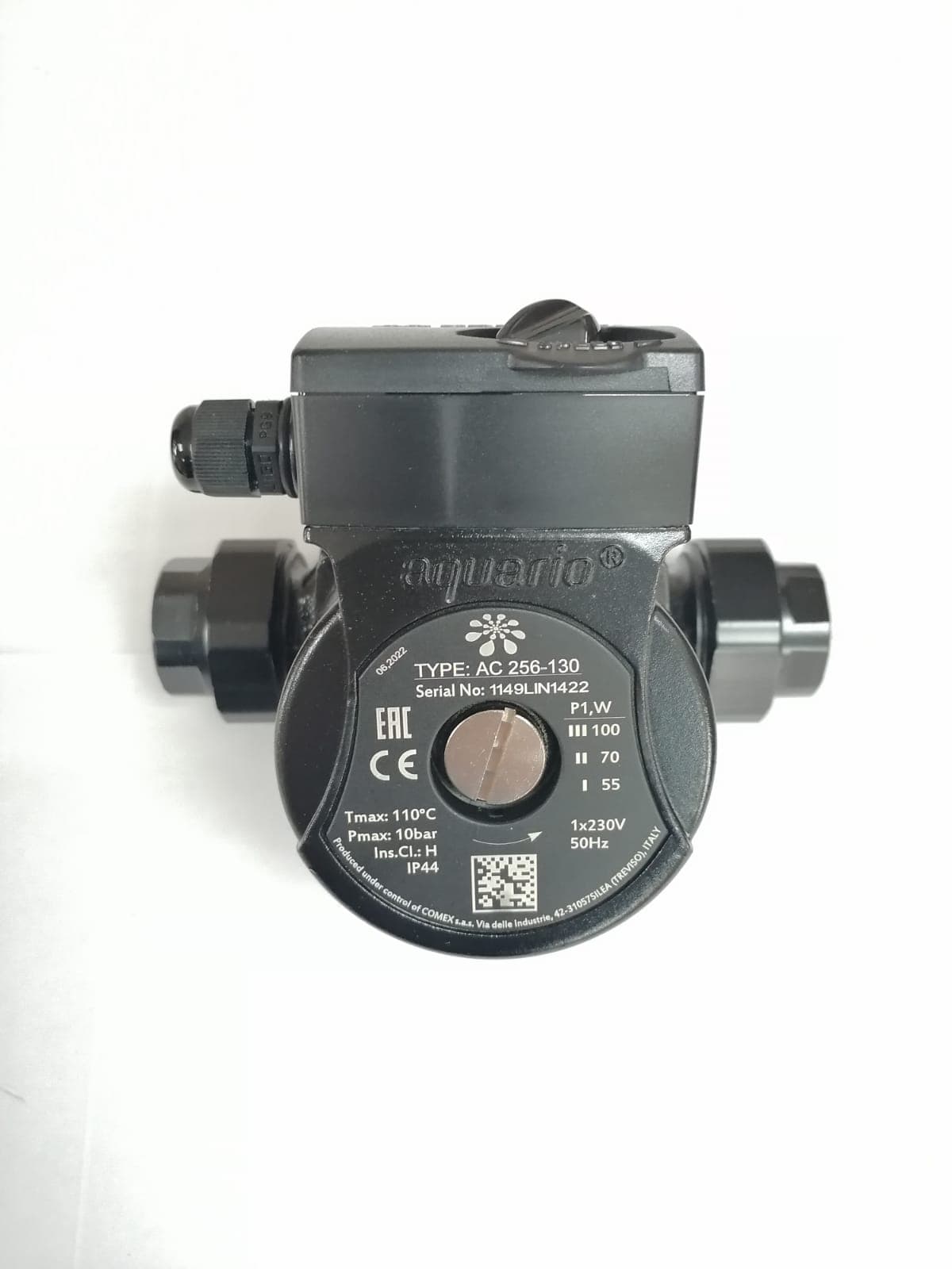 Циркуляционный насос AQUARIO AC 256-130 ( Hmax напор-6м, Qmax расход-60л/м, P1мощность-100Вт/ч)(5256)
