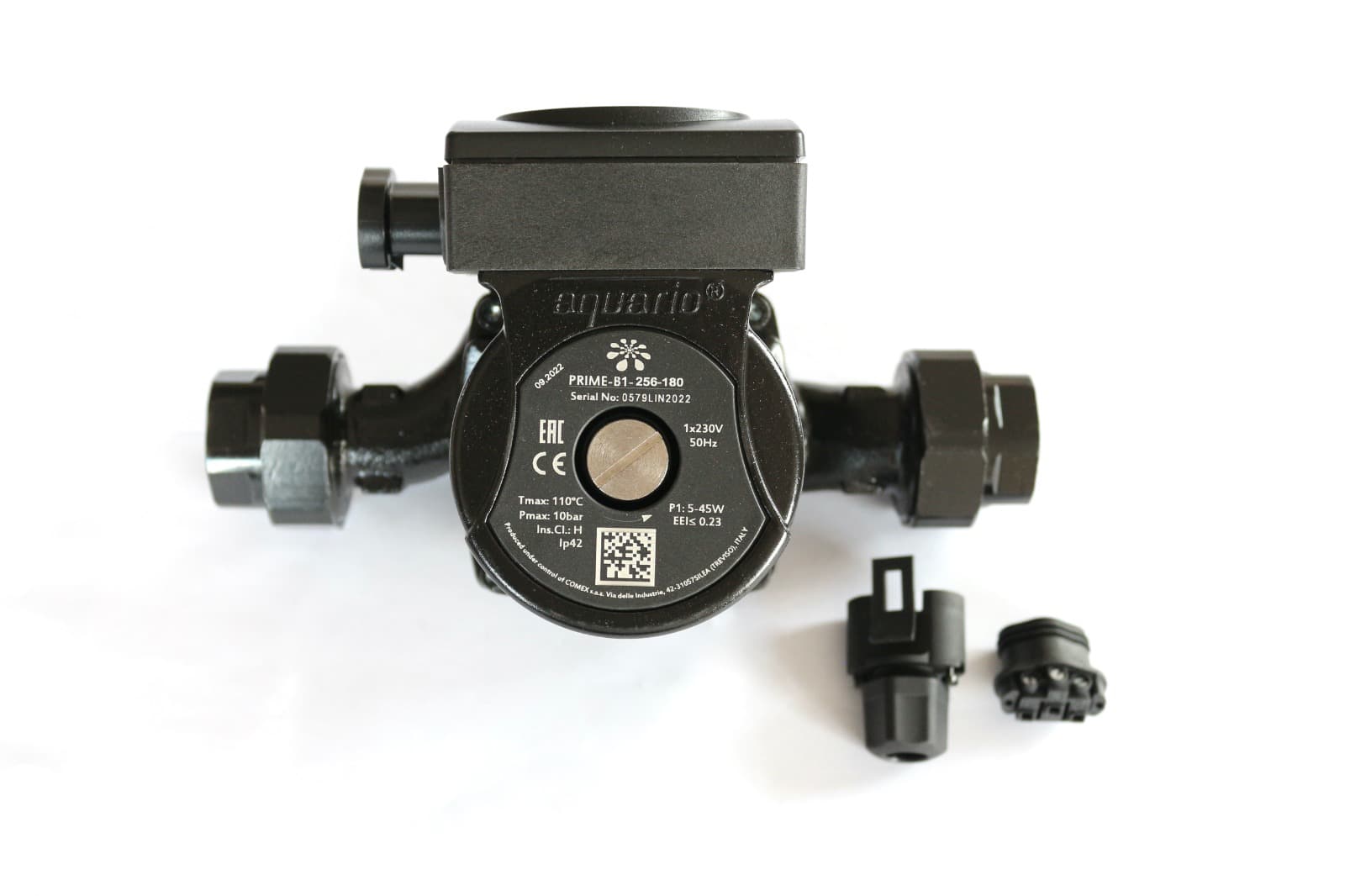 Циркуляционный насос AQUARIO PRIME-В1-256-180 ( Hmax напор-6м, Qmax расход-62л/м, P1мощность-45Вт/ч)(5016)