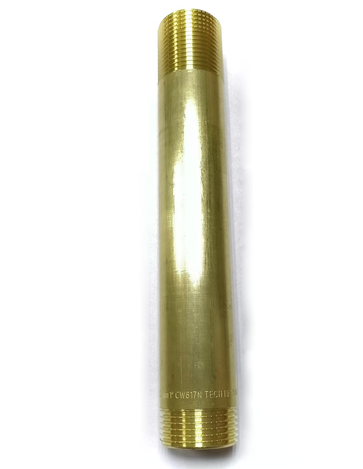 Сгон латунный 1" НН - 200 мм