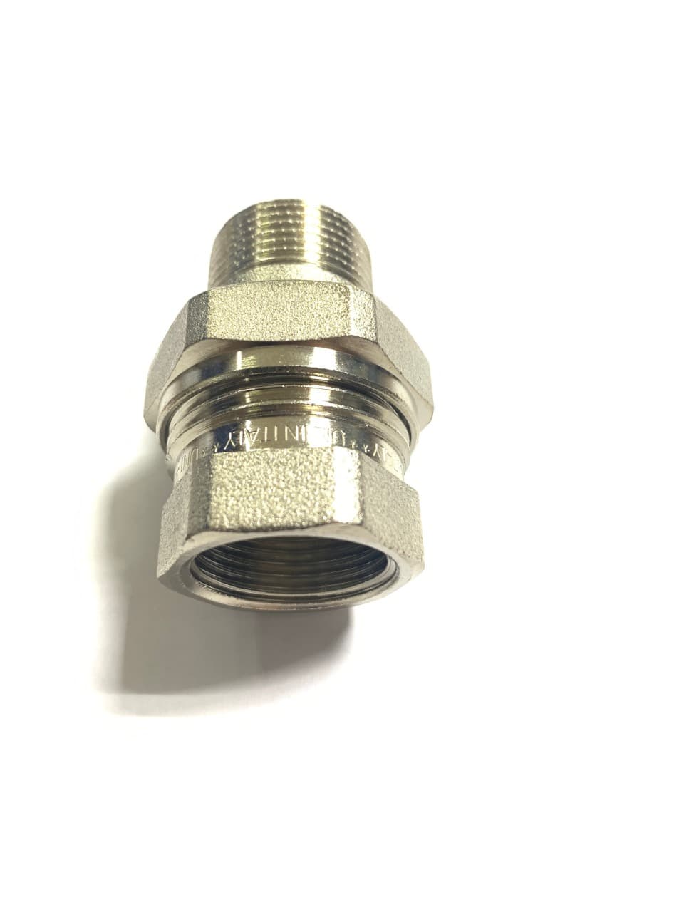 Сгон прямой 3/4" (никелированный) UNIFIT