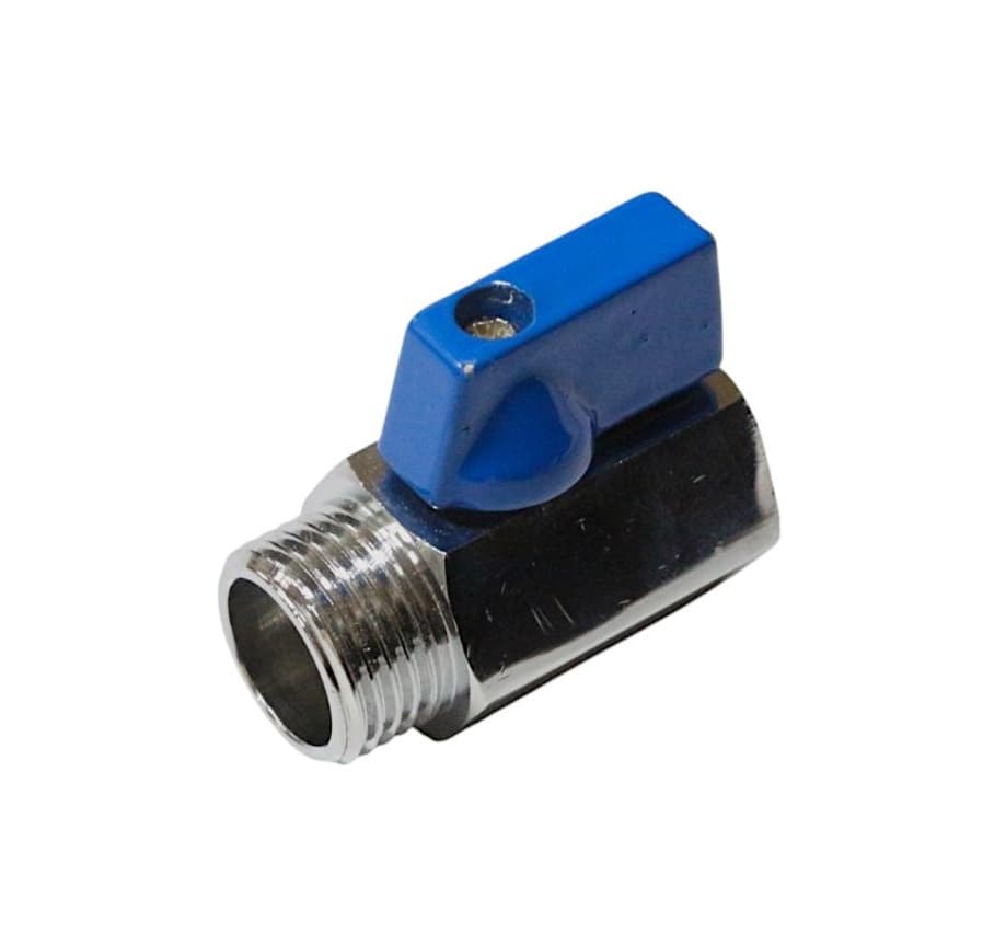 Мини кран, 1/2" ВН HENKIE (красные и синие  ручки)