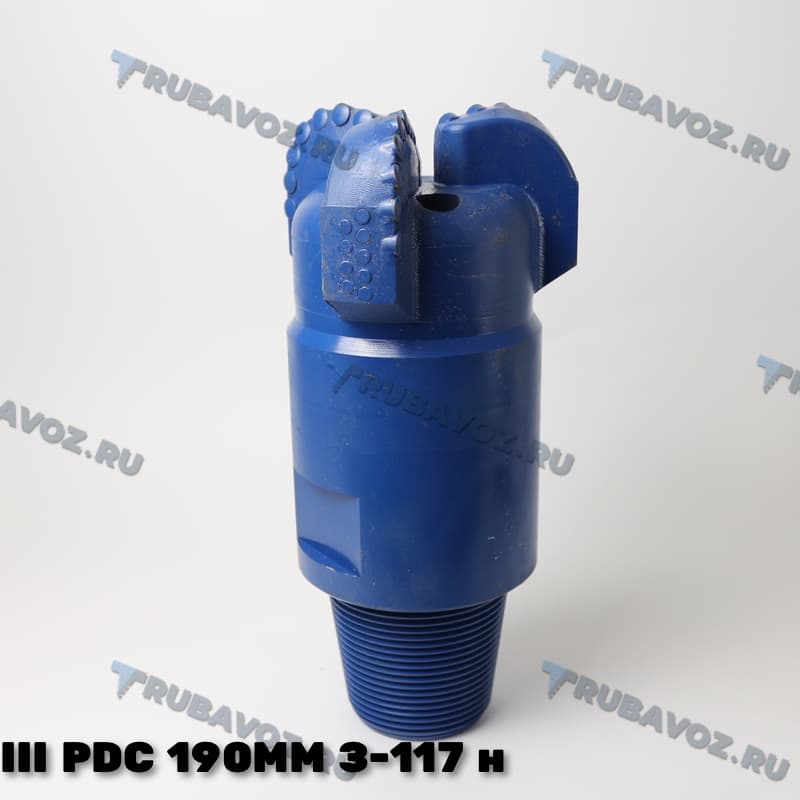 III PDC 190мм, сферическое, 3 лопасти, резьба З-117 нар-я