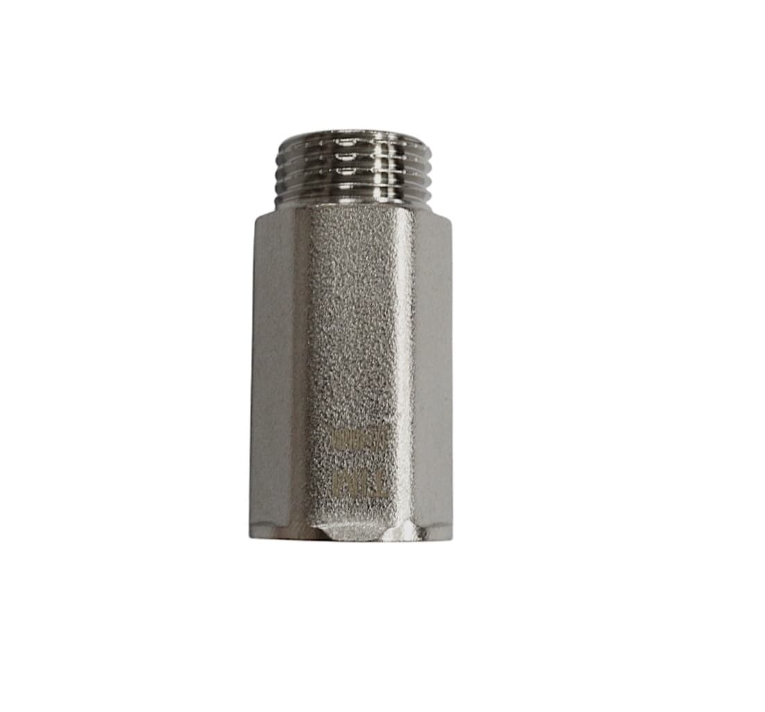 Удлинитель никелированный (шестигранная, под гаечный ключ) 1/2" - 40 мм