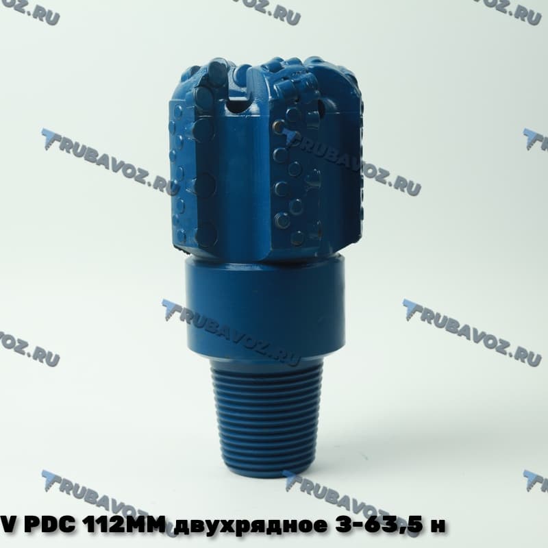 V PDC 112мм, сферическое двухрядное, 5 лопастей, резьба З-63,5 нар-я