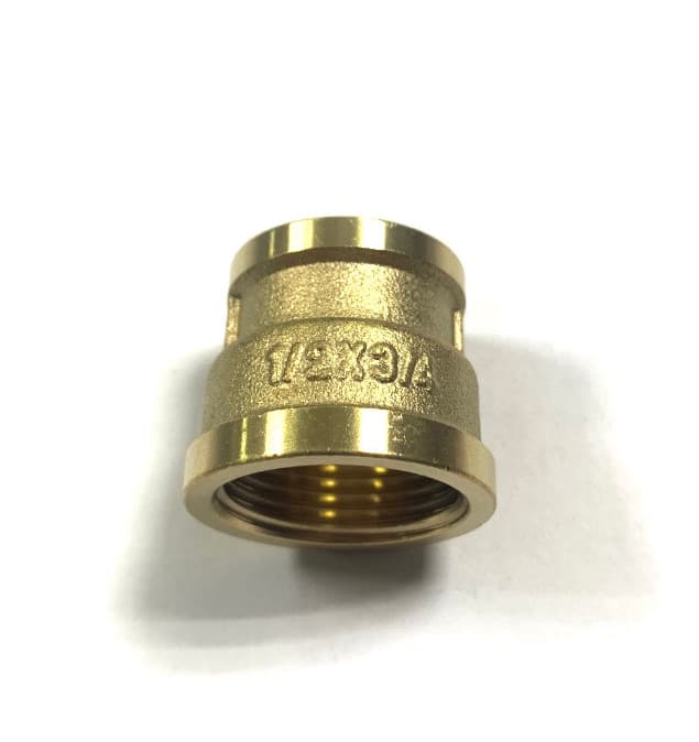Муфта переходная латунная  1/2" х 3/4" ВВ
