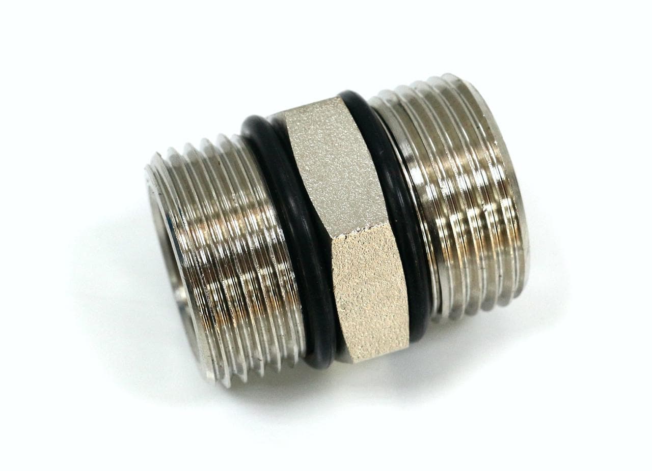 Ниппель  с уплотнительным кольцом 3/4" х 3/4" НН, никелированный под евроконус
