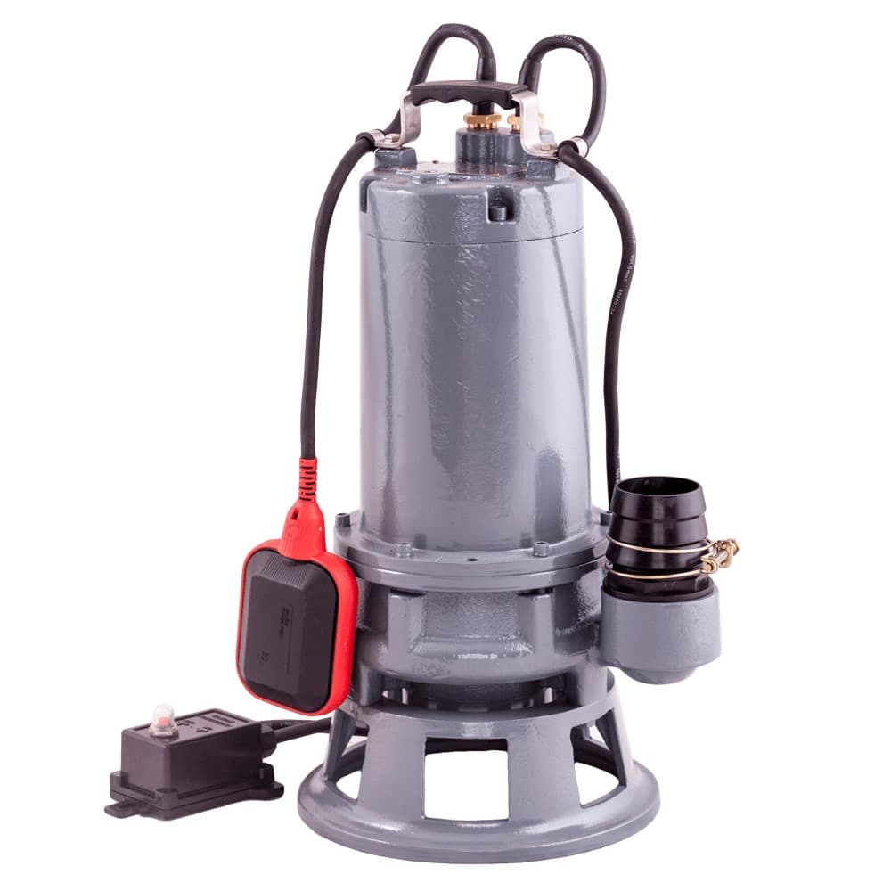 Дренажный насос AQUARIO GRINDER-100 ( Кабель 10м, Hmax напор-18м, Qmax расход-150л/м) Чуг-й корпус, с режущим механизмом