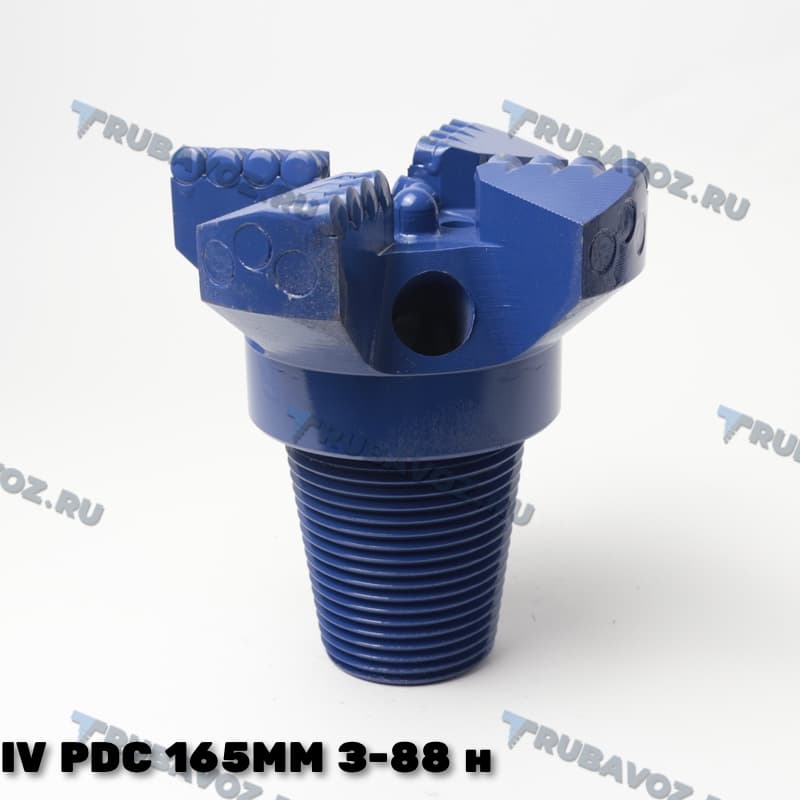 IV PDC 165мм, плоское, 4 лопасти, резьба З-88 нар-я