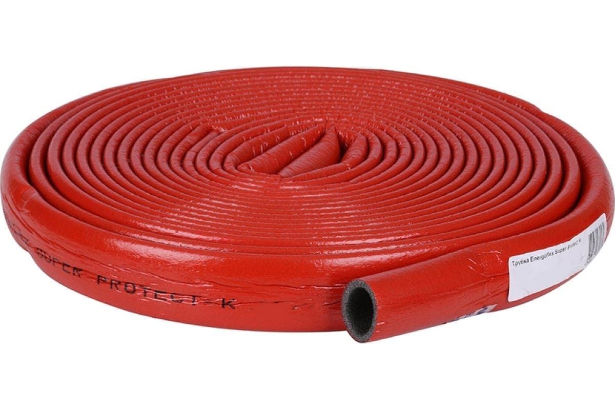 Трубка с полимерным покрытием красного цвета SUPER PROTECT K 18/4-11, L=11м  (308м.п./уп)