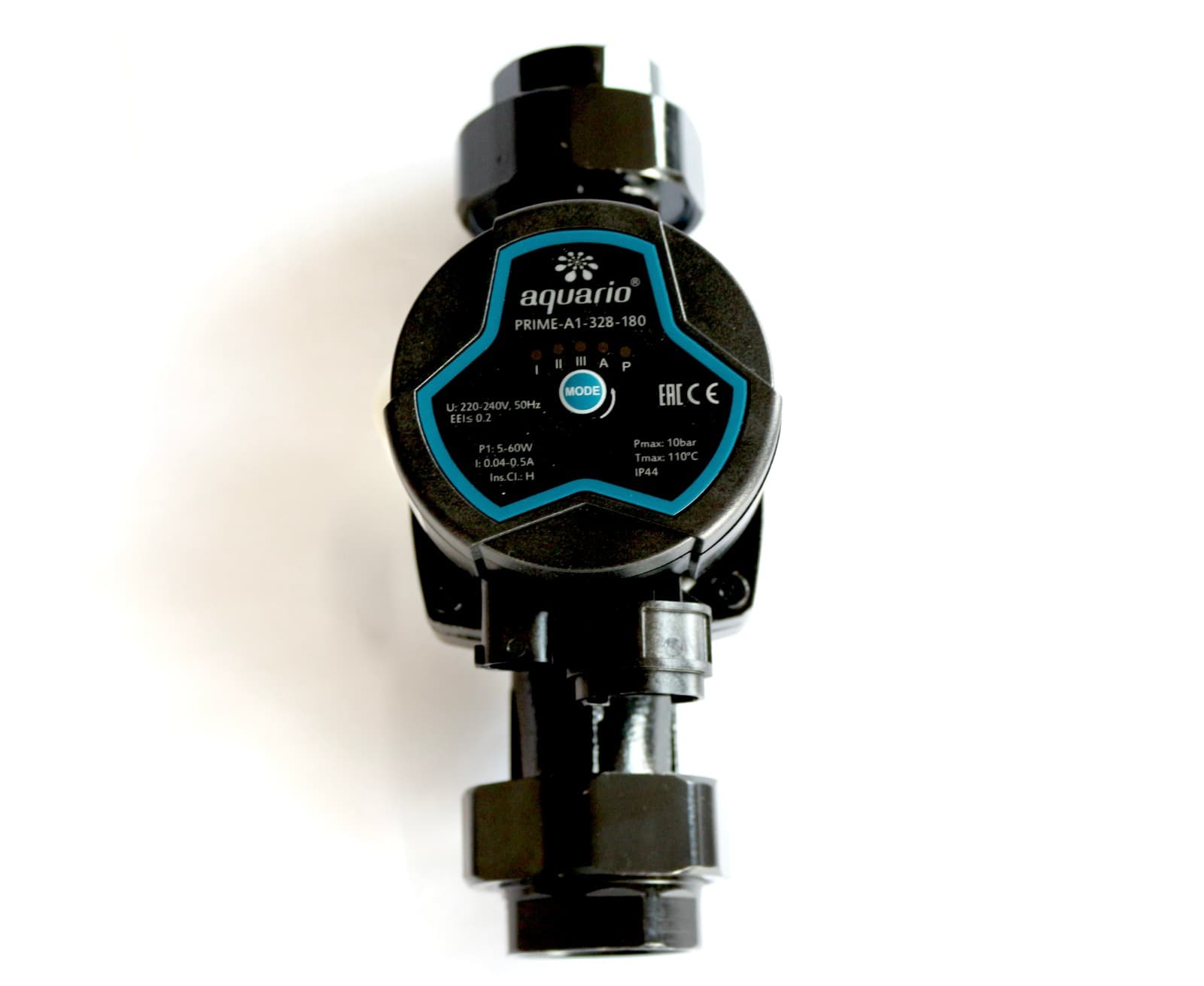 Циркуляционный насос AQUARIO PRIME-A1-328-180 ( Hmax напор-7м, Qmax расход-77л/м, P1мощность-60Вт/ч)(5138)