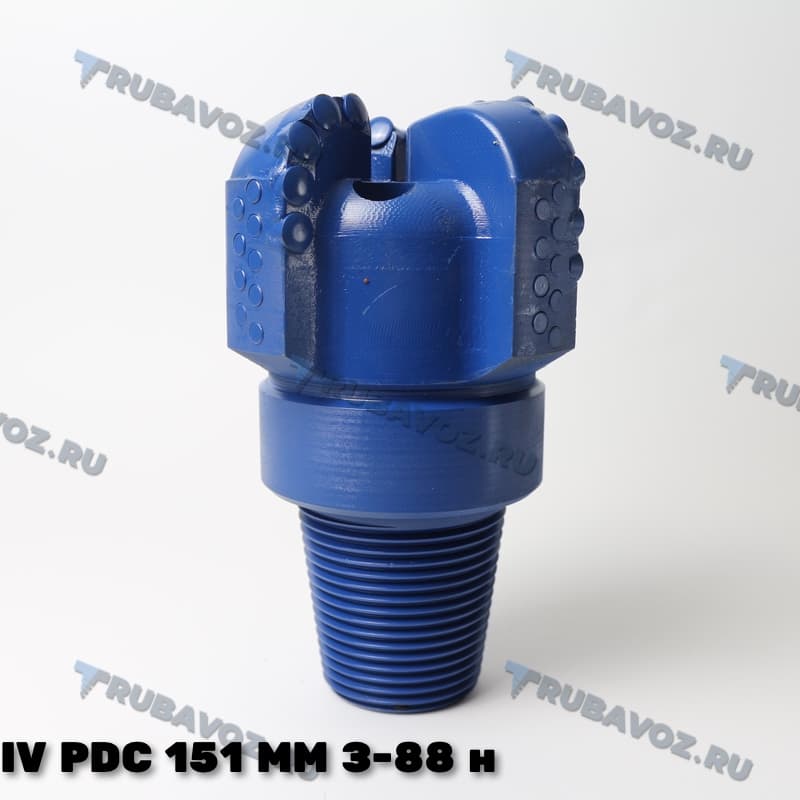IV PDC 151мм, сферическое, 4 лопасти, резьба З-88 нар-я