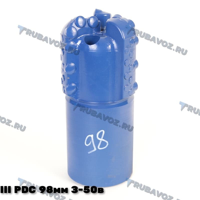 III PDC 98мм, сферическое 3 лопасти, резьба З-50 вн