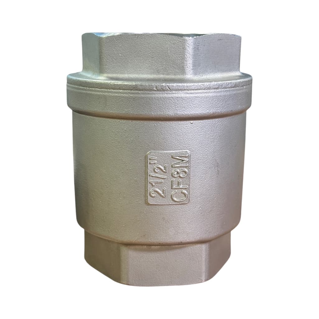 Обратный клапан ВВ 2 1/2" нержавеющий CF8M/AISI 316 (HENKIE)
